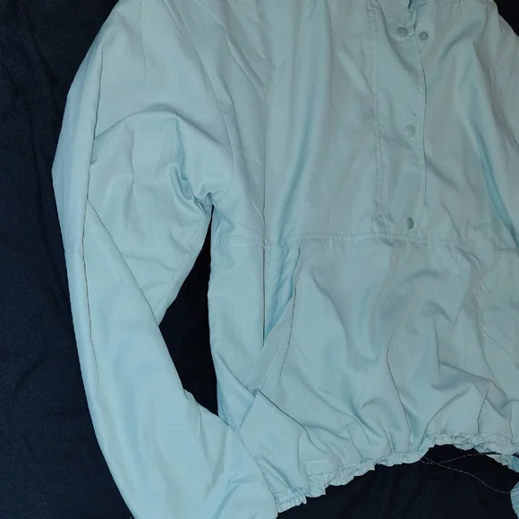 BearPaw Women's Light Gray Light Green Utility Jacket Ladies Hooded Waterproof - Picture 10 of 14